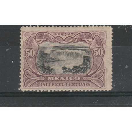 1899 MESSICO MEXICO LILLA E NOIR YVERT N 187A 1 VAL MLH MF53979