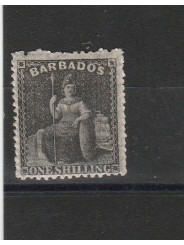 BARBADOS 1861 BRITANNIA 1 VAL MLH MF53983
