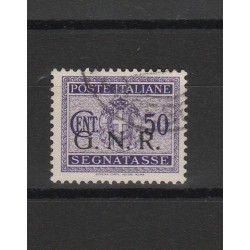 1944 REPUBBLICA SOCIALE GNR SEGNATASSE 50 CENT TIR BRESCIA USATO SORANI MF54098