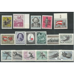 1963 AUSTRIA ANNATE COMPLETE 17 VAL MNH MF52289