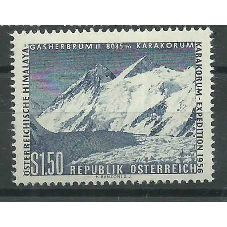 1957 AUSTRIA OSTERREICH SPEDIZIONE AUSTRIACA SULL'HIMALAYA MNH MF26530