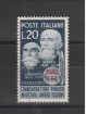 1950 TRIESTE A AMG-FTT INDUSTRIA LANIERA 20 LIRE 1 V NUOVO MNH MF54245