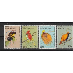 PAPUA NEW GUINEA 1970 ELIZABETH FAUNA UCCELLI 5 VAL MNH MF54338