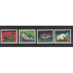 PAPUA NEW GUINEA 1978 ELIZABETH FAUNA MARINA 4 VAL MNH MF54345