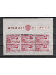 1961 SAN MARINO PA ELICOTTERO LIRE 1000 FOGLIETTO NUOVO INTEGRO MF25606