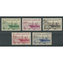 ALGERIE ALGERIA 1939 EXPO DI NEW YORK 5 VAL USATI YV. 153/157 MF27606