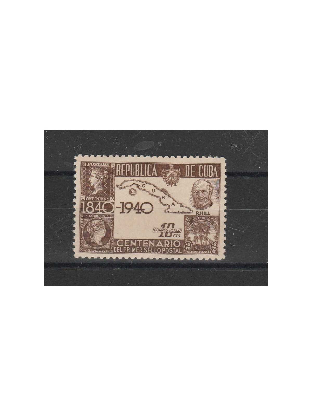 1940 CUBA CENTENARIO FRANCOBOLLO 1 VAL + BF MNH MF54471