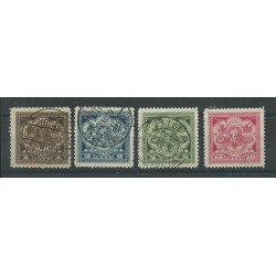 1924 / 1926 LETTONIA LATVIJA SERIE STEMMA 4 VALORI USATI MF27649