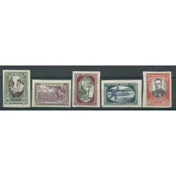 1932 LETTONIA LATVIJA 10 ANNIVERSARIO DELLE MILIZIE 5 VAL ND MLH MF16942