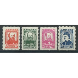 1935 LETTONIA LATVIJA SCRITTORI E POETI LETTONI 4 V MNH MF27680