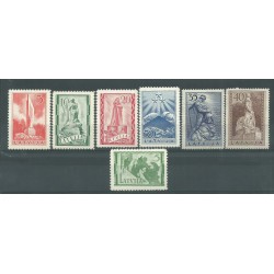 1937 LETTONIA LATVIJA MONUMENTI DELLA LIBERAZIONE 7 V MNH MF27682