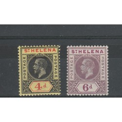 ST HELENA 1913 GEORGE V POSTAGE - POSTAGE 2 VAL MLH MF54496