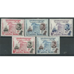 1960 CAMBOGIA ROYAME DU CAMBODGE PORTO DI SIHANOUKVILLE 5 V MNH MF27745