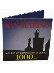 1997 SAN MARINO LIRE 1000 BIMETALLICA IN CONFEZIONE ORIGINALE FDC MF27790