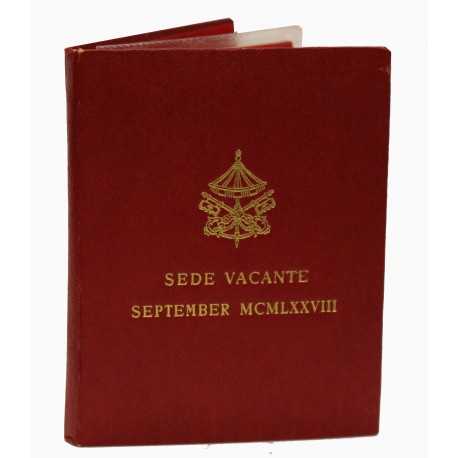 1978 VATICANO VATICAN CITY MCMLXXVIII SEDE VACANTE SETTEMBRE L 500 FDC AG MF23707