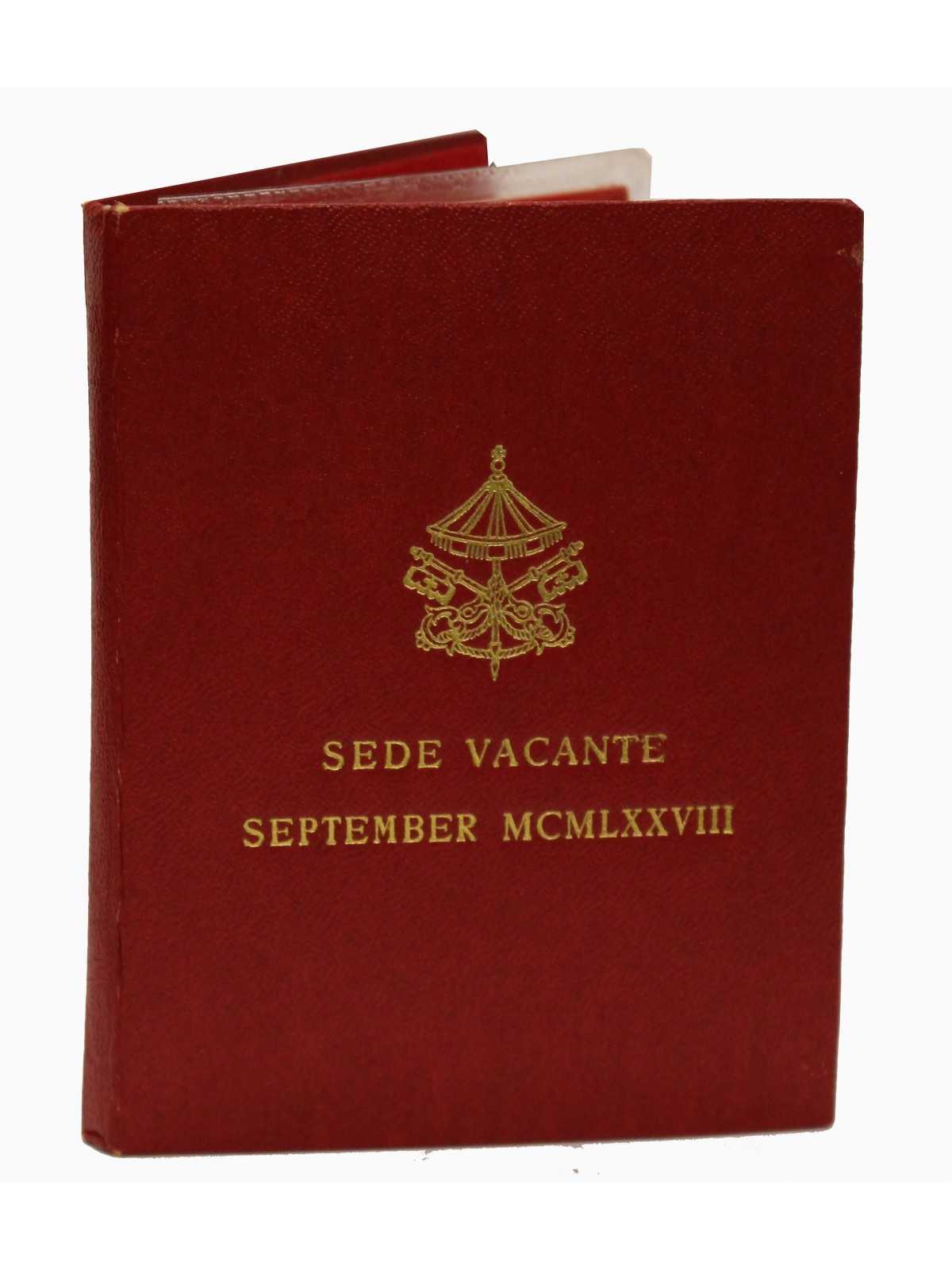 1978 VATICANO VATICAN CITY MCMLXXVIII SEDE VACANTE SETTEMBRE L 500 FDC AG MF23707