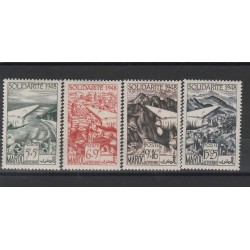 MAROCCO 1949 OPERE DI SOLIDARIETA 4 V MNH MF54590