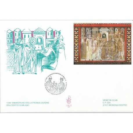 2013 FDC VENETIA 1745/VAT ITALIA 1700 ANN. EDITTO MILANO BF MF27760