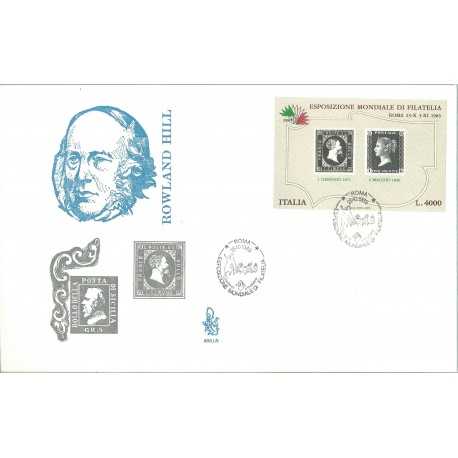 1985 FDC VENETIA n 606 ITALIA BF ITALIA 85 ROWLAND HILL NON VIAGGIATA MF27816