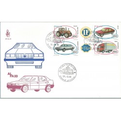1984 FDC VENETIA 571/bis ITALIA BLOCCO AUTO ITALIANE NON VIAGGIATA MF27828