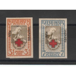 1923 ESTONIA EESTI CROCE ROSSA SOPRASTAMPATA N D 2 V MLH MF54621