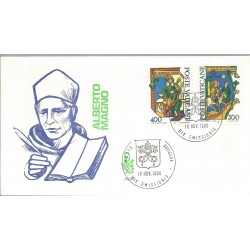 1980 FDC VENETIA N. 168 /V - VATICANO S. ALBERTO MAGNO NON VIAGGIATA MF28155