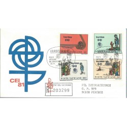 1981 FDC VENETIA N. 171 /V - VATICANO LOURDES RACCOMANDATA MF28153