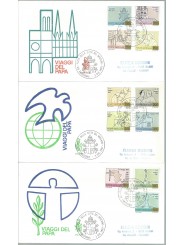 1981 FDC VENETIA N 174 /V VATICANO VIAGGI DEL PAPA VIAGGIATE MF28150