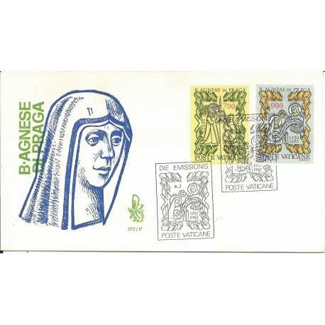 1982 FDC VENETIA N 175 /V - VATICANO BEATA AGNESE DI PRAGA NON VIAGGIATA MF28149