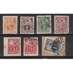 1922-25 ESTONIA EESTI SCRITTA IN ORNATO NUOVI TIPI 57 V USATI MF54726