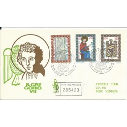 1985 FDC VENETIA N 193 /V - VATICANO SAN GREGORIO VII RACCOMANDATA MF28129