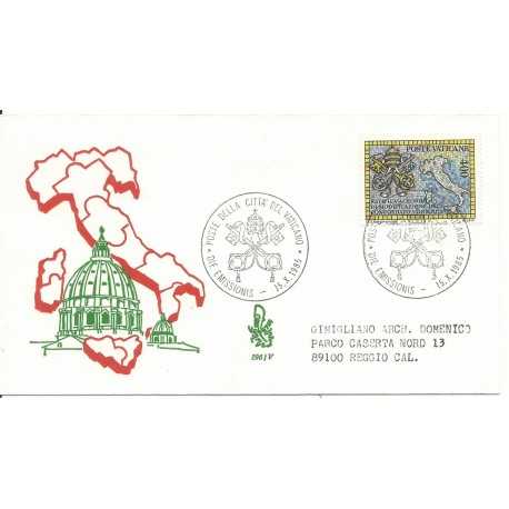 1985 FDC VENETIA 196/V VATICANO RATIFICA CONCORDATO NON VIAGGIATA MF28126