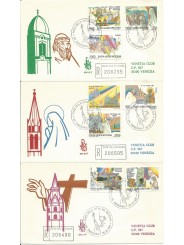 1986 FDC VENETIA N 201 /V VATICANO P. AEREA VIAGGI DEL PAPA MF28121