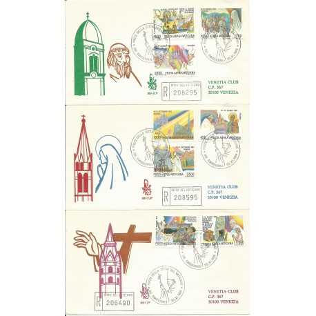 1986 FDC VENETIA N 201 /V VATICANO P. AEREA VIAGGI DEL PAPA MF28121