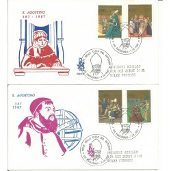 1987 FDC VENETIA N 202 /V - VATICANO SANT' AGOSTINO NON VIAGGIATE MF28120