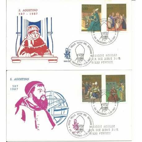 1987 FDC VENETIA N 202 /V - VATICANO SANT' AGOSTINO NON VIAGGIATE MF28120