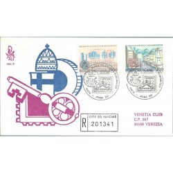 1987 FDC VENETIA N 206 /V - VATICANO MUSEO FILATELICO RACCOMANDATA MF28115