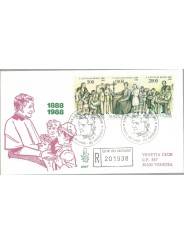 1988 FDC VENETIA N 209 /V - VATICANO S. GIOVANNI BOSCO RACCOMANDATA MF28113