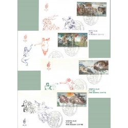 1993 FDC VENETIA N 251 /V - VATICANO RESTAURO CAPPELLA SISTINA VIAGGIATA MF28076