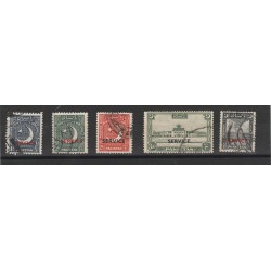 PAKISTAN 1950 SOPRASTAMPATE SERVICE 5 VALUSATI MF50847