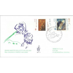 2003 FDC VENETIA N 361 VATICANO PITTORI DELL'800 VIAGGIATA MF27991