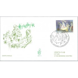 2003 FDC VENETIA N 366 VATICANO SANTO NATALE VIAGGIATA MF27987