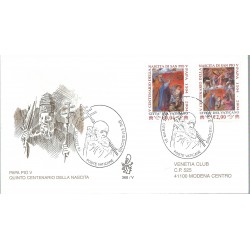 2004 FDC VENETIA N 368 VATICANO PAPA PIO V VIAGGIATA MF27986
