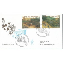 2004 FDC VENETIA N 371 VATICANO EUROPA VIAGGIATA MF27984