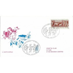 2004 FDC VENETIA N 379 VATICANO SANTO NATALE VIAGGIATA MF27981