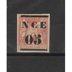 NOUVELLE CALEDONIE - NUOVA CALEDONIA 1881-3 SOPRASTAMPATI 1 VAL MLH MF54756