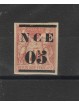 NOUVELLE CALEDONIE - NUOVA CALEDONIA 1881-3 SOPRASTAMPATI 1 VAL MLH MF54756