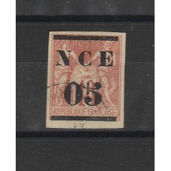 NOUVELLE CALEDONIE - NUOVA CALEDONIA 1881-3 SOPRASTAMPATI 1 VAL MLH MF54756