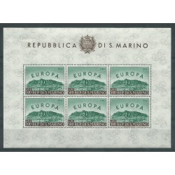 1961 SAN MARINO EUROPA UNITA LIRE 500 FOGLIETTO NUOVO INTEGRO MF0933
