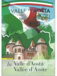 2008 ITALIA REPUBBLICA FOLDER L'ITALIA E LE SUE REGIONI VALLE D'AOSTA MF27973